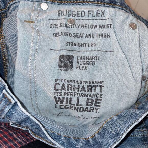 Carhartt Men's Relaxed Fit Straight Leg Jeans - Picture 8 of 8